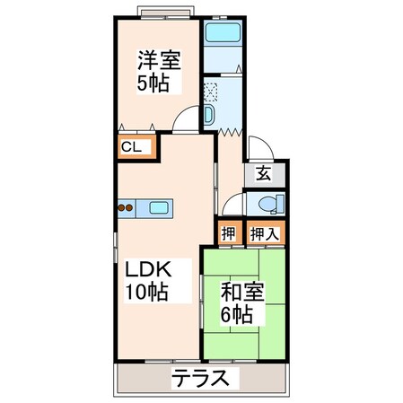 モンパルク上南部の物件間取画像